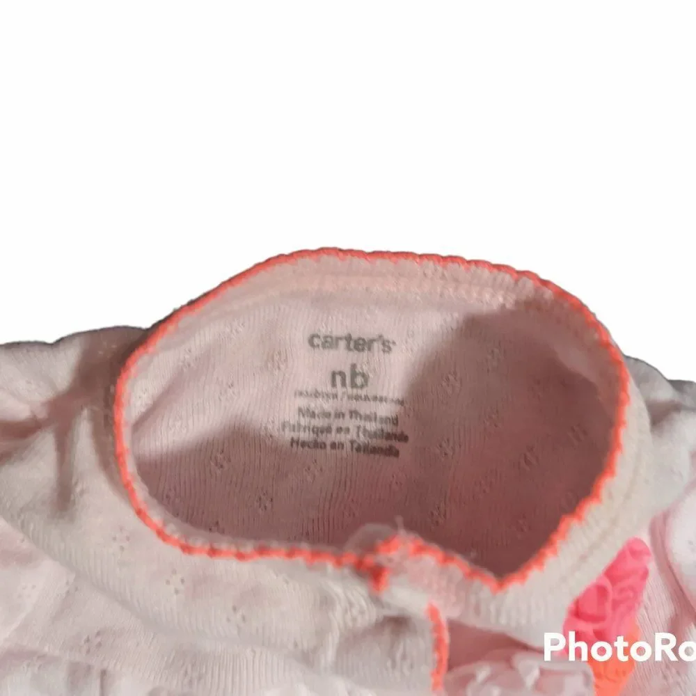 Baby Girl Floral Pink Bodysuit Set, Newborn